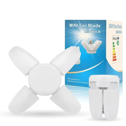 Mini 4 Fan Folding Blade LED Fan Light