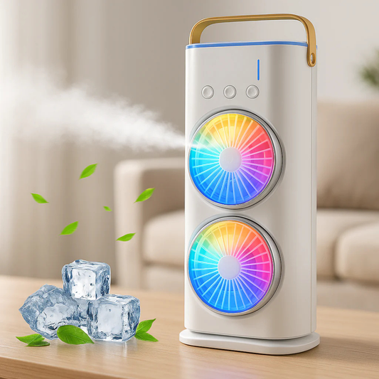 Portable Mini Double Sided Air Cooler And Mist