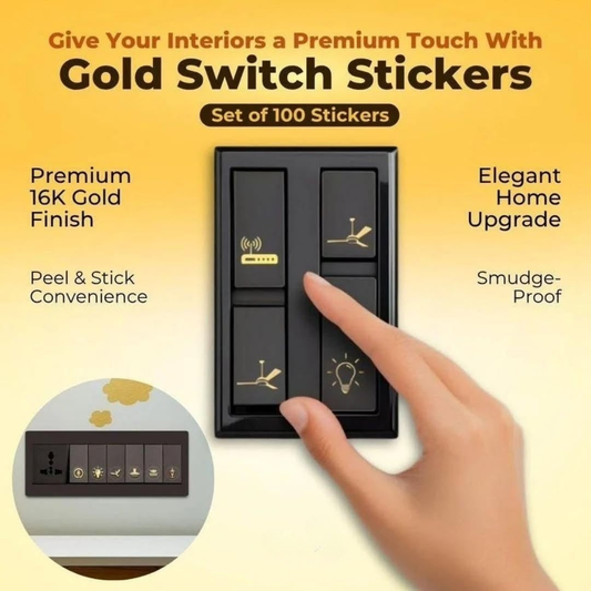 Golden Switch Board Stickers