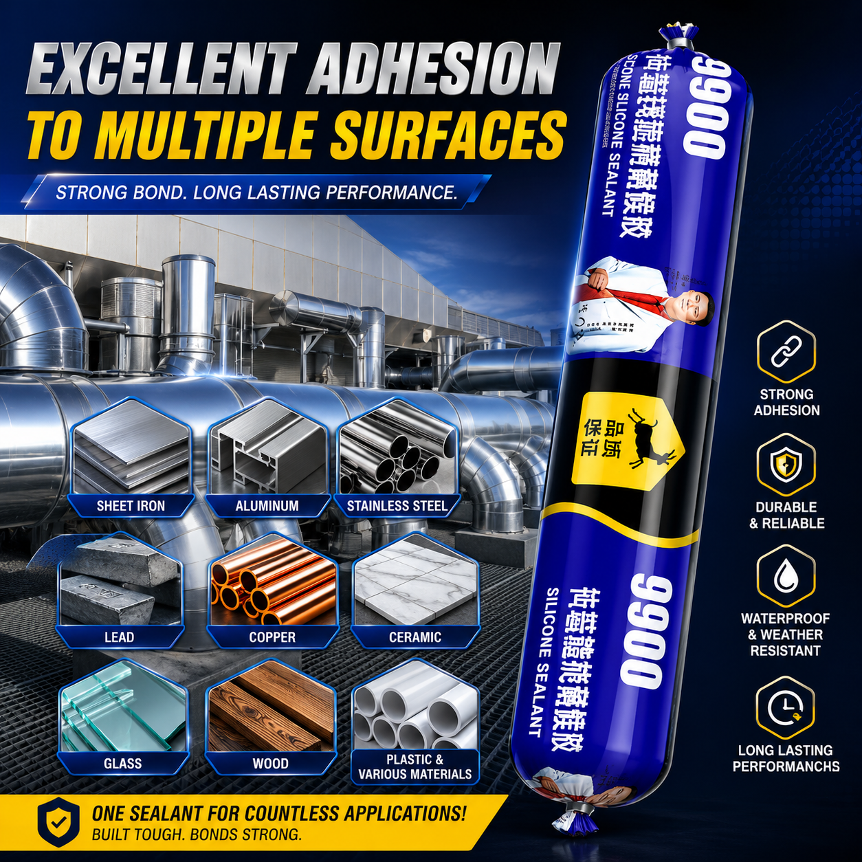 Bundle Of Water Purification tablet And Silicone Sealent