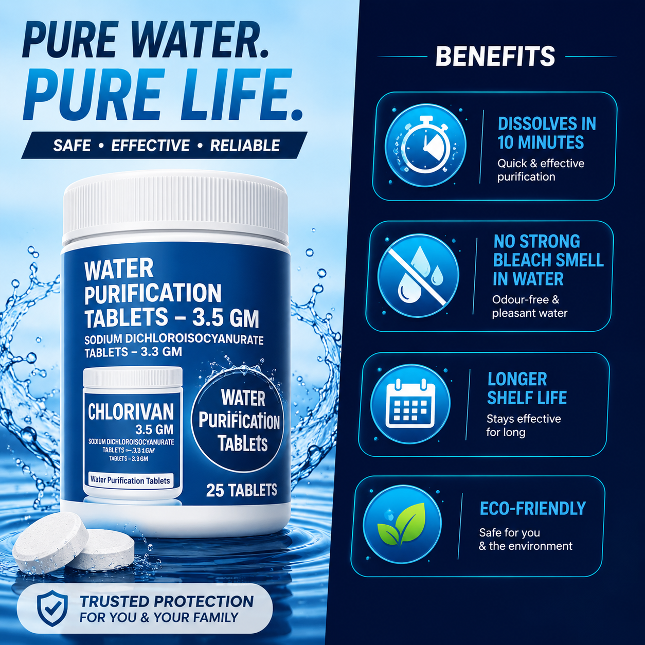 Bundle Of Water Purification tablet And Silicone Sealent