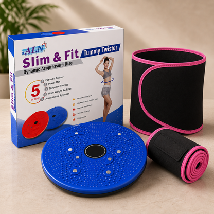 Bundle Of Sweat Belt And Tummy Trimmer