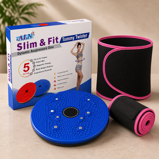 Bundle Of Sweat Belt And Tummy Trimmer