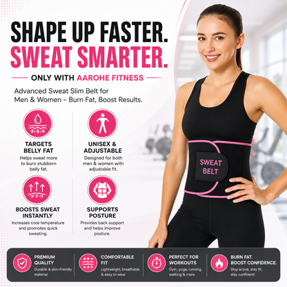 Bundle Of Sweat Belt And Tummy Trimmer