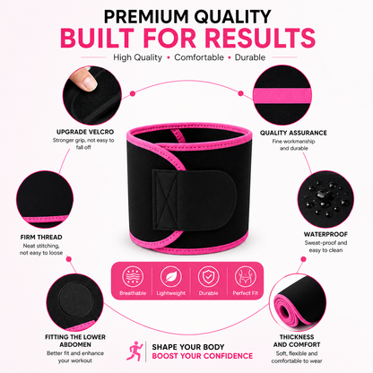 Bundle Of Sweat Belt And Tummy Trimmer