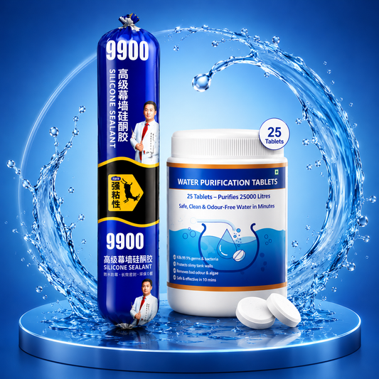 Bundle Of Water Purification tablet And Silicone Sealent