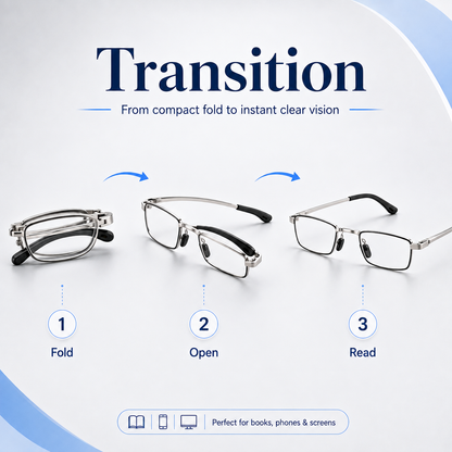Unbreakable Foldable Reading Glasses