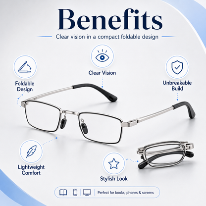 Unbreakable Foldable Reading Glasses