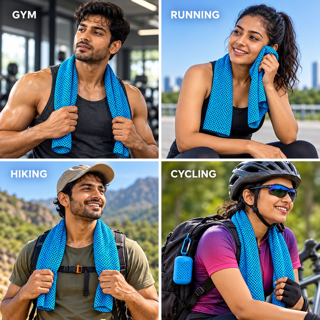 Cooling towel active-lifestyle showcase