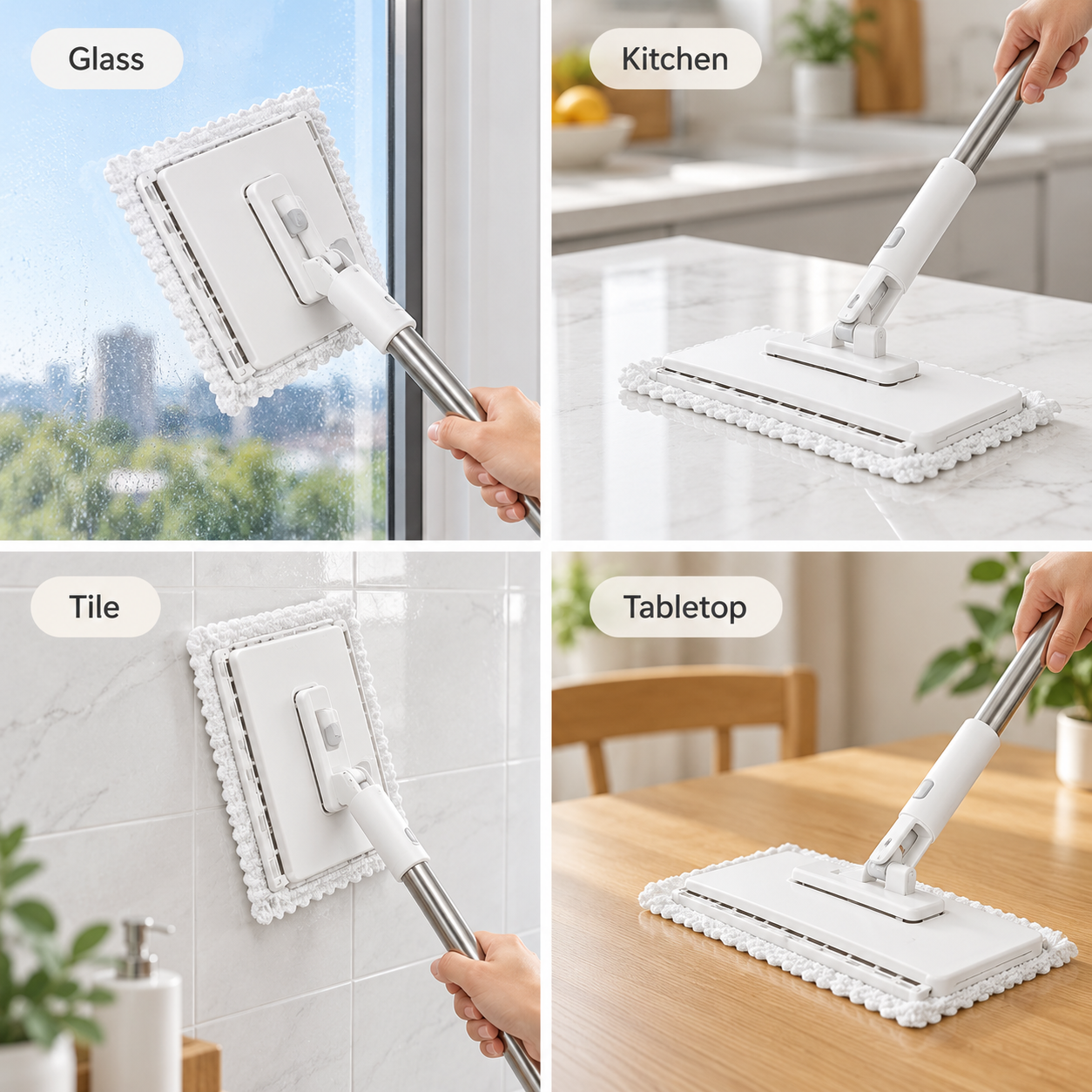 One mop for four surfaces
