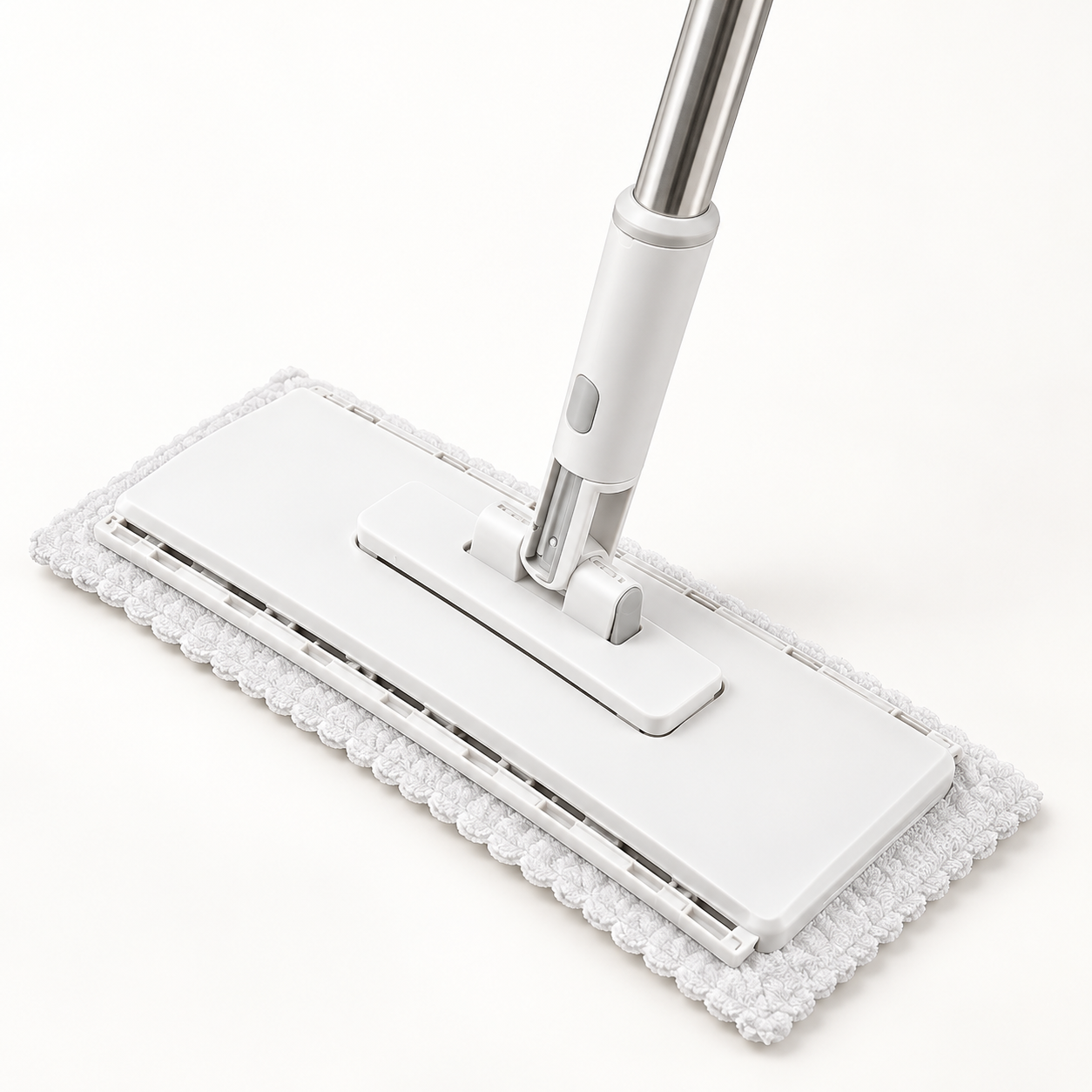 Premium white flat mop floor tool