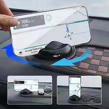 2 in 1 Car Dashboard Anti-Slip Mat with 360° Rotation Phone Holder