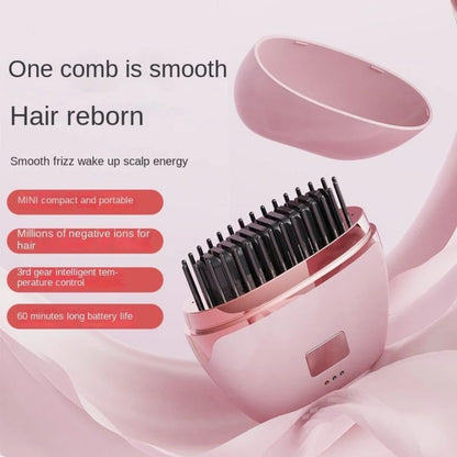 Mini Hair Straightener Brush