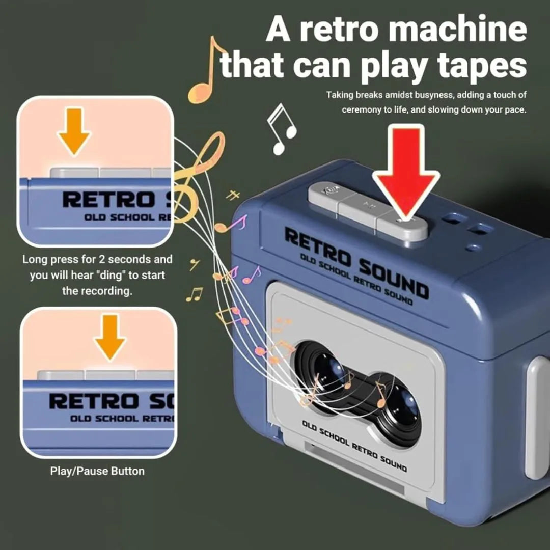 Keychain Retro Sound Mini Voice Recorder Style
