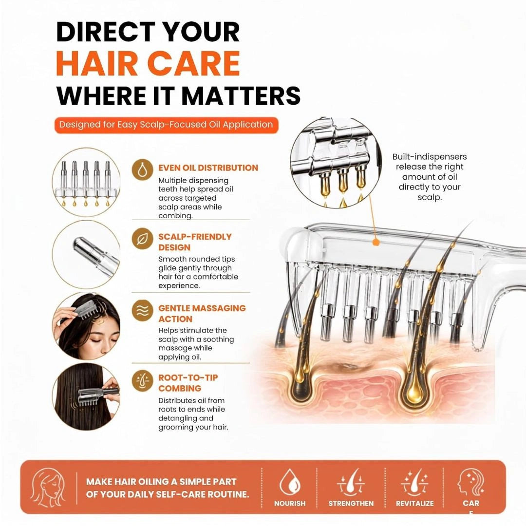 Hair Oil Applicator Comb