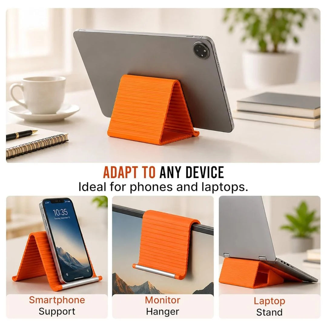 Flexible Silicone Phone Stand with Aluminum Core