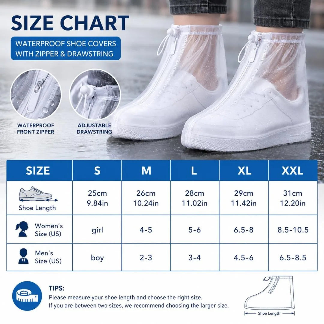 Rainy Day Silicone Shoe Cover for Men