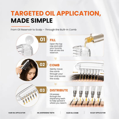 Hair Oil Applicator Comb