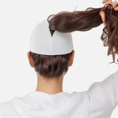 Women's Ponytail Cap Magnetic Suction Self-priming Cap