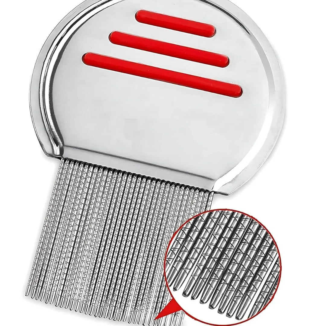 Stainless Steel Lice Comb with Spiral Teeth