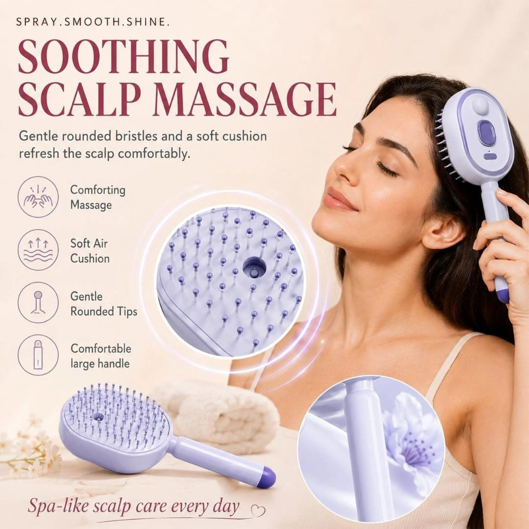 Electric Spray Air Cushion Massage Comb
