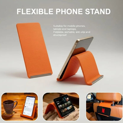 Flexible Silicone Phone Stand with Aluminum Core