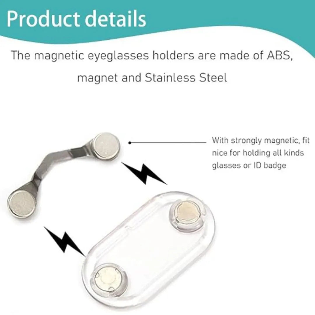 Magnetic Glasses Holder for Spectacles and Eyewear