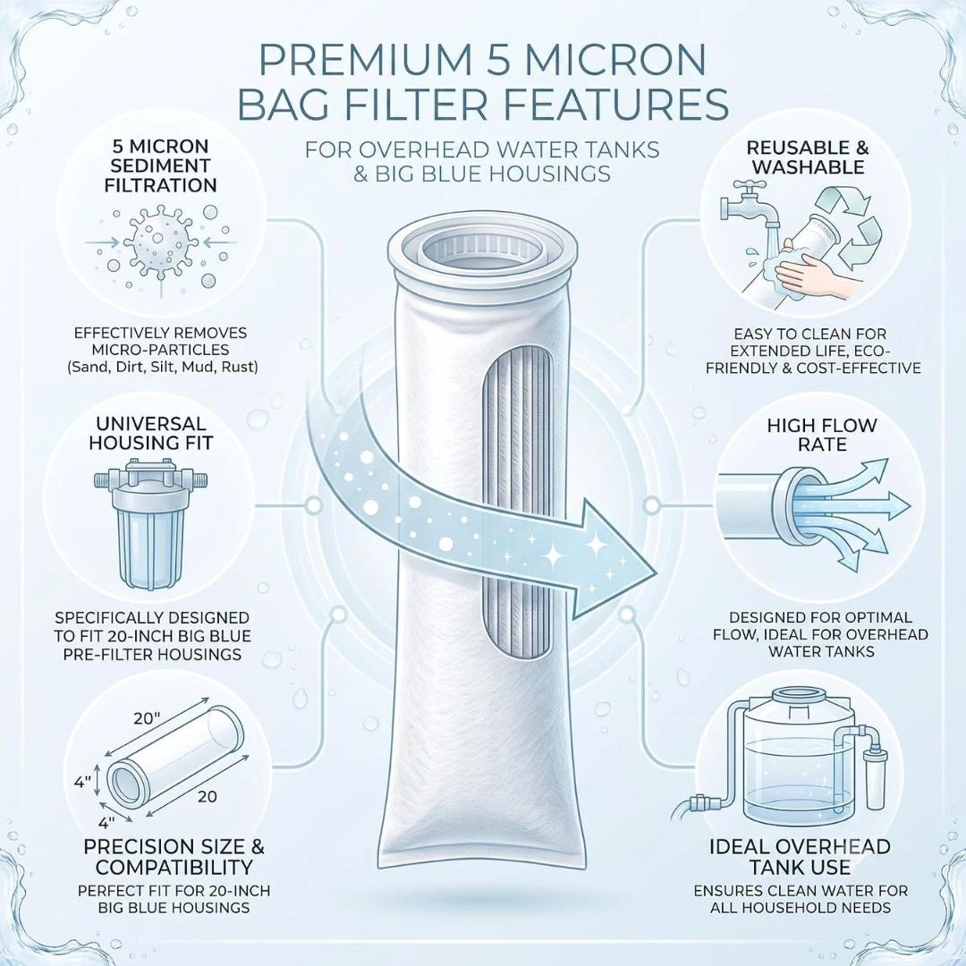 Bag Filter for Water Tank (Set of 3)