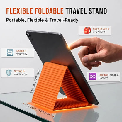 Flexible Silicone Phone Stand with Aluminum Core