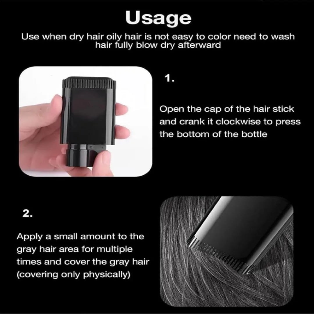 Waterproof and Sweat-Proof Instant Hair Dye