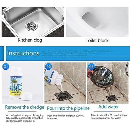 Powerful Sink & Drain Blockage Cleaner Powder (Buy 1 Get 1 Free)