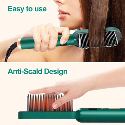 Hair Straightener Comb Brush for Women