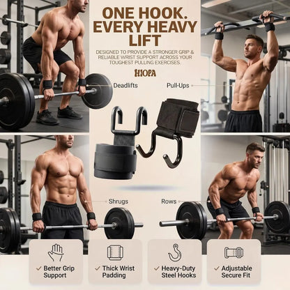 Weight Lifting Hook Grips(Set Of 2 Pcs)