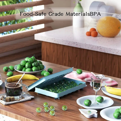 Plastic Reusable Flexible Round Ice Cube Trays