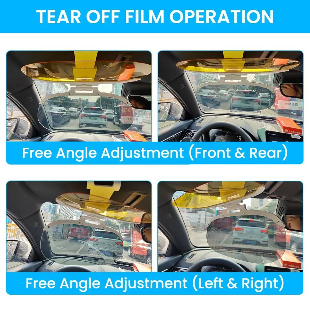 Dual-Lens Anti Glare Visor for Car