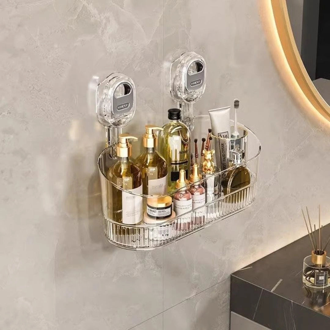 Bathroom Shelf Organizer with Strong Suction Cups
