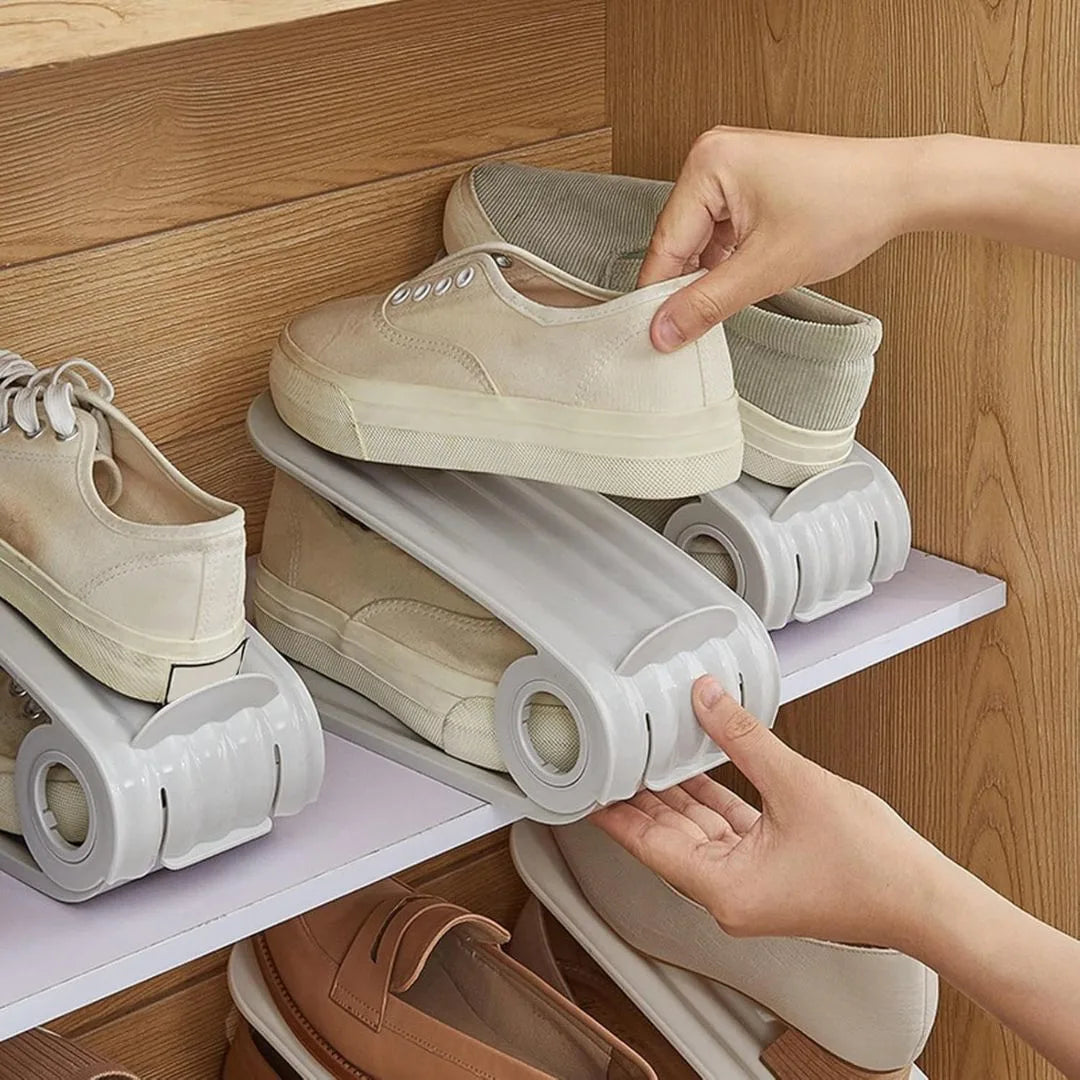 Shoe Slots Space Saver Free Standing Holder