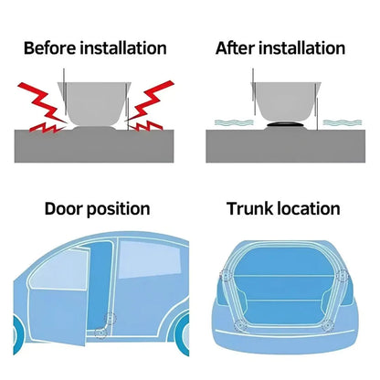 Car Door Shock Absorber(Pack Of 12 Pcs)