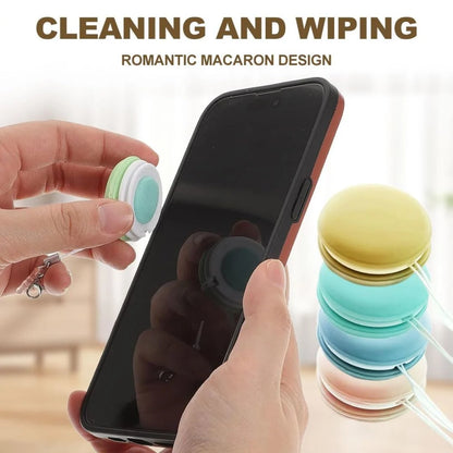 Portable Phone Screen and Eyeglass Brush Cleaner