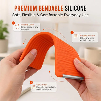 Flexible Silicone Phone Stand with Aluminum Core