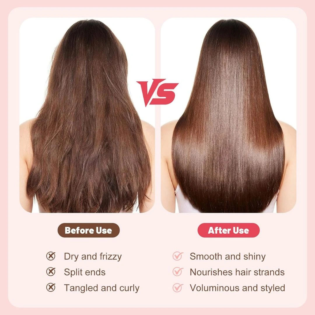Mini Hair Straightener Brush