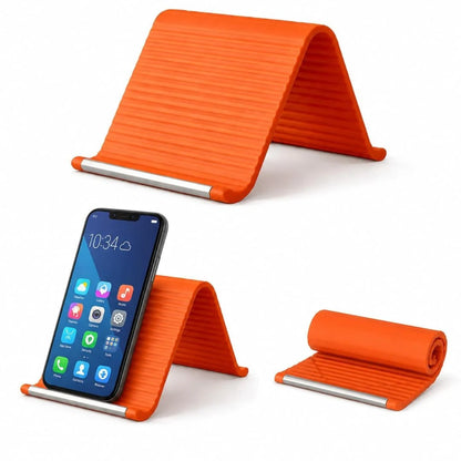 Flexible Silicone Phone Stand with Aluminum Core