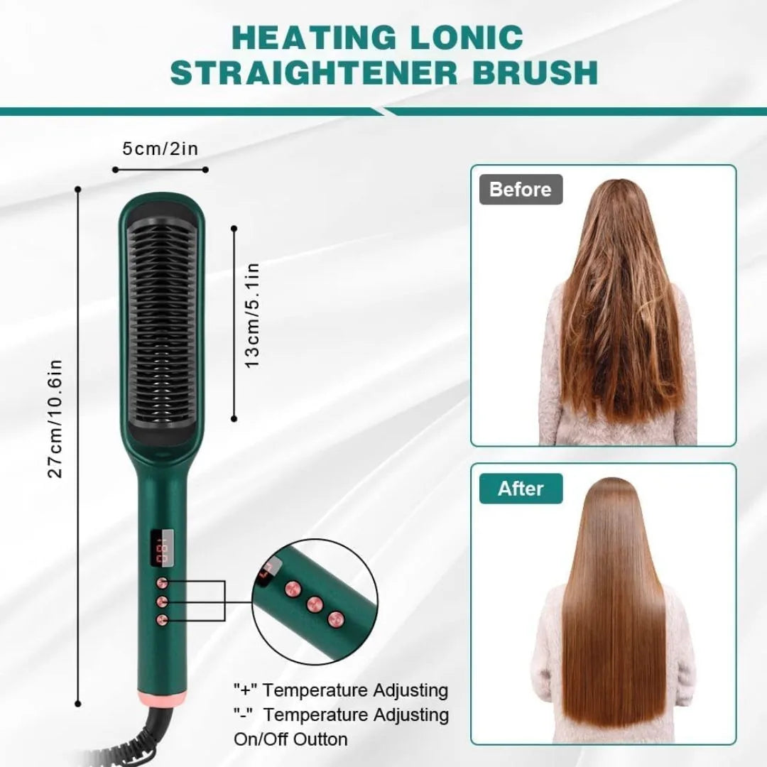 Hair Straightener Comb Brush for Women