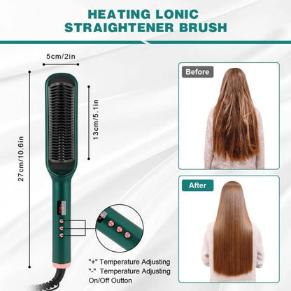 Hair Straightener Comb Brush for Women
