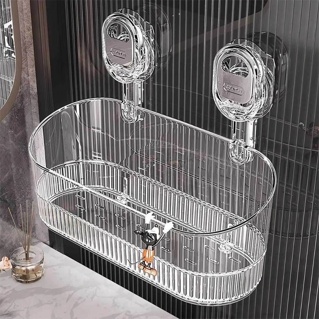 Bathroom Shelf Organizer with Strong Suction Cups