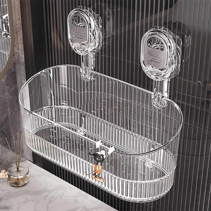 Bathroom Shelf Organizer with Strong Suction Cups