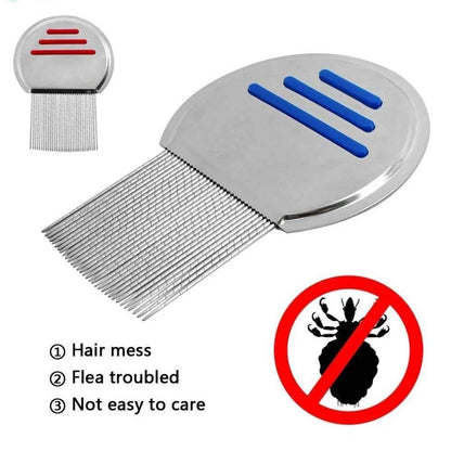 Stainless Steel Lice Comb with Spiral Teeth