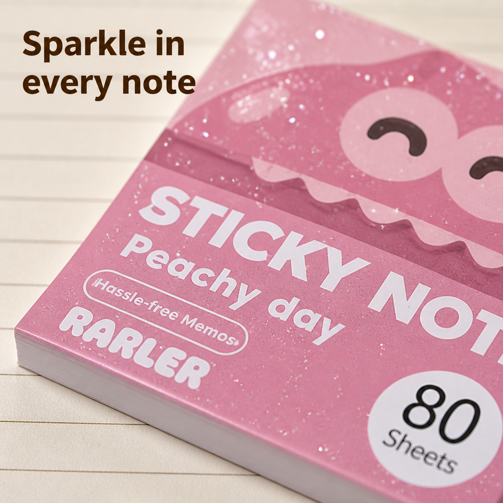 Glitter Sticky Notes(Pack of 4)