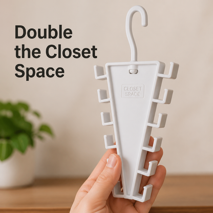 V-Shaped Closet Space Saver