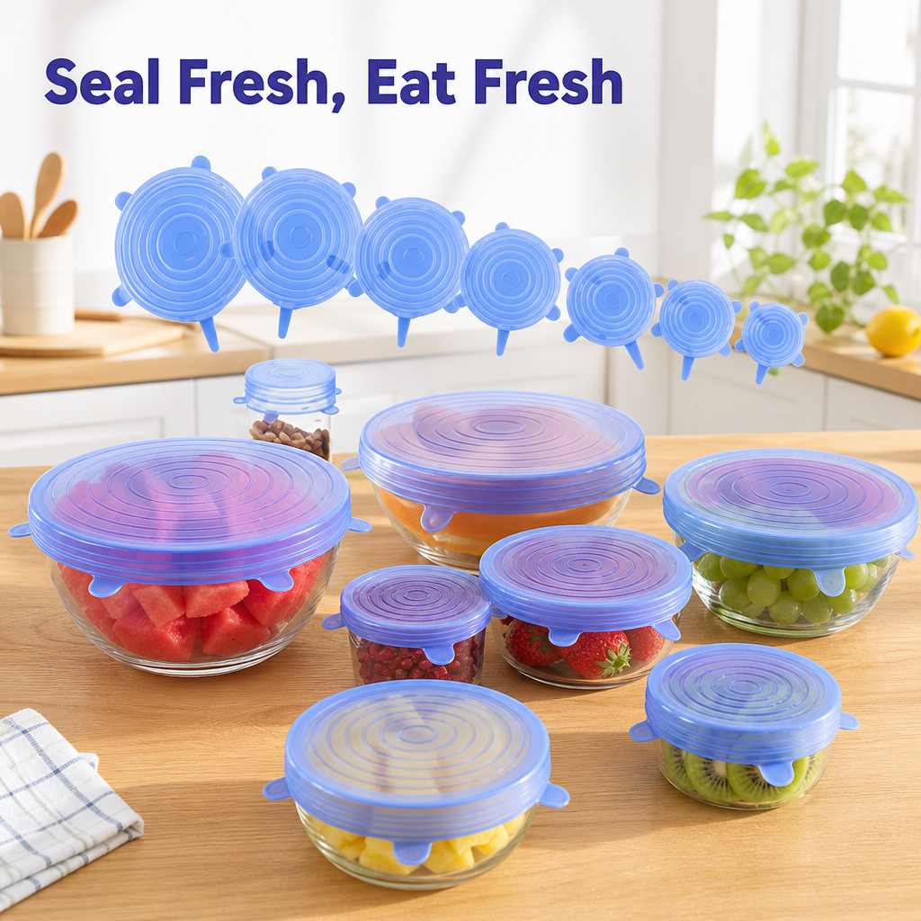 Stretchable Silicone Lids Set